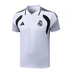 26-27 Real Madrid White Thailand Polo -815 26-27 Real Madrid White Thailand Polo -815