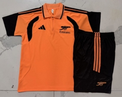 26-27 Arsenal Orange Thailand Polo Uniform-815 26-27 Arsenal Orange Thailand Polo Uniform-815