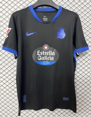 (S-4XL) 26-27 Deportivo La Coruña Away Black Thailand Soccer Jersey AAA-2044 (S-4XL) 26-27 Deportivo La Coruña Away Black Thailand Soccer Jersey AAA-2044