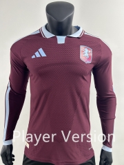 26-27 Player Version Aston Villa Home Red LS Thailand Soccer Jersey AAA-0871 26-27 Player Version Aston Villa Home Red LS Thailand Soccer Jersey AAA-0871