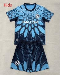 26-27 Olympique de Marseille Blue Goalkeeper Kids/Youth Soccer Uniform-AY 26-27 Olympique de Marseille Blue Goalkeeper Kids/Youth Soccer Uniform-AY
