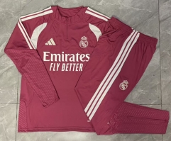 26-27 Real Madrid Pink Thailand Soccer Tracksuit-815