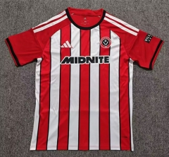(S-4XL) 26-27 Sheffield United Home Red&White Thailand Soccer Jersey AAA-8025 (S-4XL) 26-27 Sheffield United Home Red&White Thailand Soccer Jersey AAA-8025