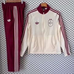 26-27 Spain Beige Soccer Trench Coat Uniform-2315 26-27 Spain Beige Soccer Trench Coat Uniform-2315