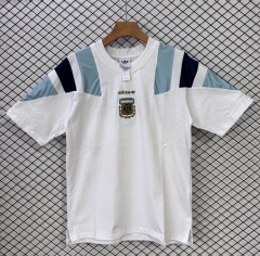 2026 Argentina White Cotton T-shirt-9633 2026 Argentina White Cotton T-shirt-9633