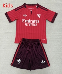 26-27 Olympique Lyonnais Away Red Kids/Youth Soccer Uniform-AY 26-27 Olympique Lyonnais Away Red Kids/Youth Soccer Uniform-AY
