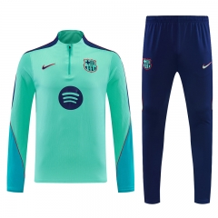 26-27 Barcelona Lake Green Thailand Soccer Tracksuit-4627 26-27 Barcelona Lake Green Thailand Soccer Tracksuit-4627