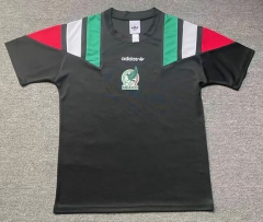(S-4XL) 26-27 Mexico Black Thailand Soccer Jersey AAA-5492 (S-4XL) 26-27 Mexico Black Thailand Soccer Jersey AAA-5492