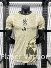 Player Version 26-27 Brazil Gold Special Eagle Version Thailand Soccer Jersey AAA-3596 Player Version 26-27 Brazil Gold Special Eagle Version Thailand Soccer Jersey AAA-3596
