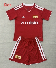26-27 FC Union Berlin Home Red Kids/Youth Soccer Uniform-AY 26-27 FC Union Berlin Home Red Kids/Youth Soccer Uniform-AY