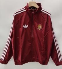 26-27 Spain Red Single-Sided Embroidered Trench Coat-0225 26-27 Spain Red Single-Sided Embroidered Trench Coat-0225