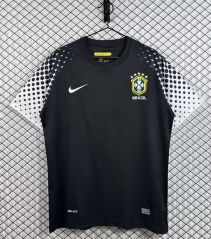 Retro Version 2010 Brazil Goalkeeper Black Thailand Soccer Jersey AAA-3257 Retro Version 2010 Brazil Goalkeeper Black Thailand Soccer Jersey AAA-3257