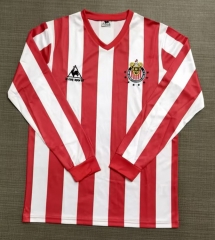 (S-3XL) Retro 86-87 Deportivo Guadalajara Red&White LS Thailand Soccer Jersey AAA-9755 (S-3XL) Retro 86-87 Deportivo Guadalajara Red&White LS Thailand Soccer Jersey AAA-9755