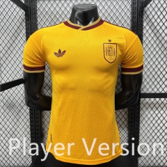 Player Special Version 26-27 Spain Yellow Thailand Soccer Jersey AAA-0485 Player Special Version 26-27 Spain Yellow Thailand Soccer Jersey AAA-0485