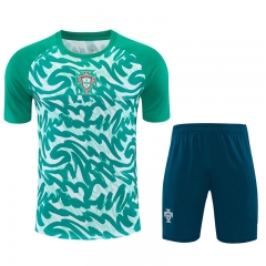 26-27 Portugal Green Thailand Training Soccer Uniform-418 26-27 Portugal Green Thailand Training Soccer Uniform-418
