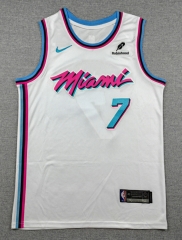 City Edition Miami Heat White #7 NBA Jersey-1380 City Edition Miami Heat White #7 NBA Jersey-1380