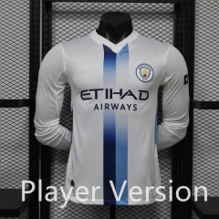 Player Version 26-27 Manchester City Away White LS Thailand Soccer Jersey AAA-888 Player Version 26-27 Manchester City Away White LS Thailand Soccer Jersey AAA-888
