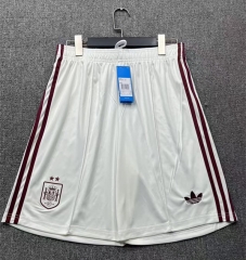 26-27 Spain (2 Star) White Thailand Soccer Shorts-718 26-27 Spain (2 Star) White Thailand Soccer Shorts-718