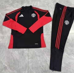 26-27 Manchester United Black Thailand Soccer Tracksuit-0199 26-27 Manchester United Black Thailand Soccer Tracksuit-0199