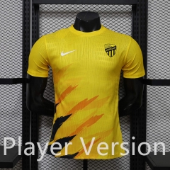 (S-3XL)26-27 Al-Ittihad Yellow Thailand Soccer Training Jersey AAA-888 (S-3XL)26-27 Al-Ittihad Yellow Thailand Soccer Training Jersey AAA-888