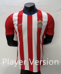 (S-3XL) Player Version 26-27 Deportivo Guadalajara Red&White Striped Thailand Training Soccer Jersey AAA-5668 (S-3XL) Player Version 26-27 Deportivo Guadalajara Red&White Striped Thailand Training Soccer Jersey AAA-5668
