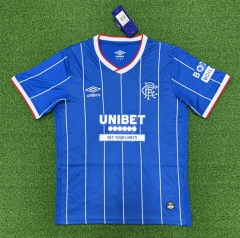 (S-4XL) 26-27 Rangers FC Home Blue Thailand Soccer Jersey AAA-403 (S-4XL) 26-27 Rangers FC Home Blue Thailand Soccer Jersey AAA-403