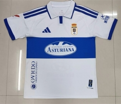 (S-4XL) 26-27 Real Oviedo Away White Thailand Soccer Jersey AAA-2315 (S-4XL) 26-27 Real Oviedo Away White Thailand Soccer Jersey AAA-2315