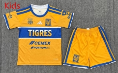 26-27 Tigres UANL Home Yellow Kid/Youth Soccer Uniform-3162 26-27 Tigres UANL Home Yellow Kid/Youth Soccer Uniform-3162