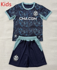 26-27 Olympique de Marseille Away Royal Blue Kids/Youth Soccer Uniform-AY 26-27 Olympique de Marseille Away Royal Blue Kids/Youth Soccer Uniform-AY