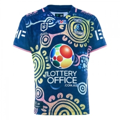 (S-7XL)2026 Titans Blue Thailand Rugby Shirt (S-7XL)2026 Titans Blue Thailand Rugby Shirt
