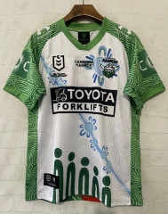 (S-7XL) 2026 Raiders White&Green Thailand Rugby Jersey (S-7XL) 2026 Raiders White&Green Thailand Rugby Jersey