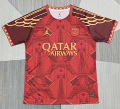 (S-4XL) 26-27 PSG Special Version Red Thailand Soccer Jersey AAA-4927 (S-4XL) 26-27 PSG Special Version Red Thailand Soccer Jersey AAA-4927