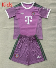 26-27 Bayern München Goalkeeper Purple Kids/Youth Soccer Uniform-AY 26-27 Bayern München Goalkeeper Purple Kids/Youth Soccer Uniform-AY