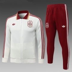 26-27 (2 Star) Spain Beige Thailand Soccer Jacket Uniform-815 26-27 (2 Star) Spain Beige Thailand Soccer Jacket Uniform-815