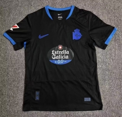 (S-4XL) 26-27 Deportivo La Coruña Away Black Thailand Soccer Jersey AAA-8025 (S-4XL) 26-27 Deportivo La Coruña Away Black Thailand Soccer Jersey AAA-8025