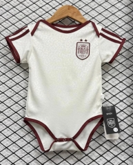 26-27 Spain (2 Star) Away White Baby Soccer Uniform-7411 26-27 Spain (2 Star) Away White Baby Soccer Uniform-7411