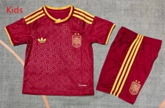 26-27 (2 Star) Spain 2nd Away Red Kids/Youth Soccer Uniform-9484 26-27 (2 Star) Spain 2nd Away Red Kids/Youth Soccer Uniform-9484