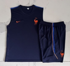26-27 France Cyan Vest Thailand Soccer Tracksuit-815 26-27 France Cyan Vest Thailand Soccer Tracksuit-815