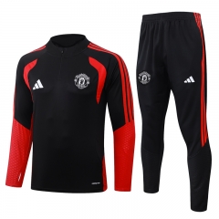 26-27 Manchester United Black Thailand Soccer Tracksuit-815 26-27 Manchester United Black Thailand Soccer Tracksuit-815