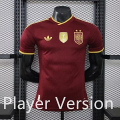 (S-3XL)26-27 Player Version Spain 2nd Away Red Thailand Soccer Jersey AAA-3596 (S-3XL)26-27 Player Version Spain 2nd Away Red Thailand Soccer Jersey AAA-3596