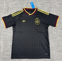 (S-4XL)26-27 (2 Star) Spain 2nd Away Black Thailand Soccer Jersey-4506 (S-4XL)26-27 (2 Star) Spain 2nd Away Black Thailand Soccer Jersey-4506