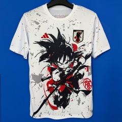 26-27 Japan Kid Son Goku White Thailand Soccer Jersey AAA-6486 26-27 Japan Kid Son Goku White Thailand Soccer Jersey AAA-6486