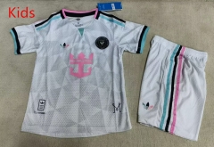 26-27 Inter Miami CF 2nd Away Gray Kids/Youth Soccer Uniform-507